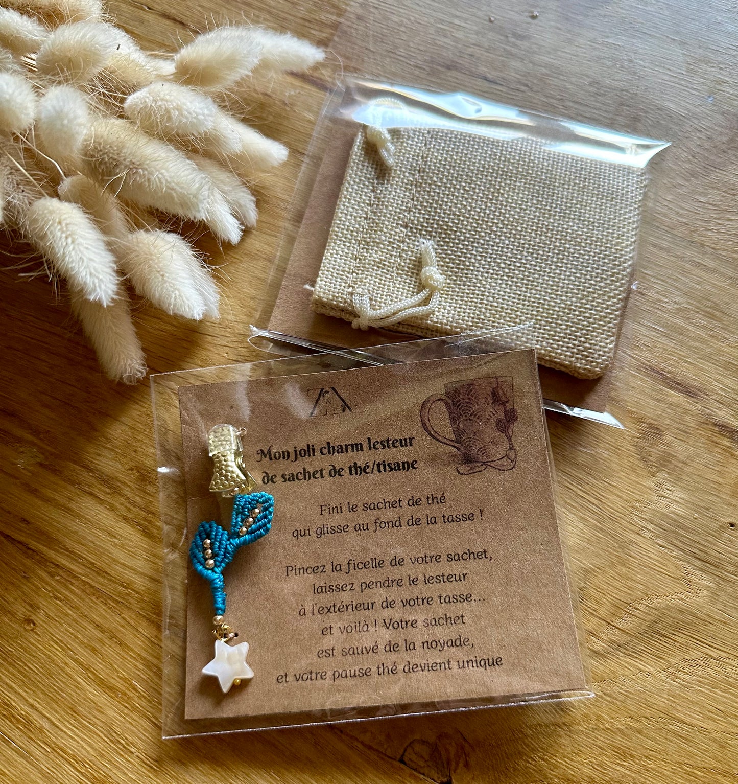 Bijou de Tasse / Lesteur de sachet de Thé (Charm de Sachet) Folia