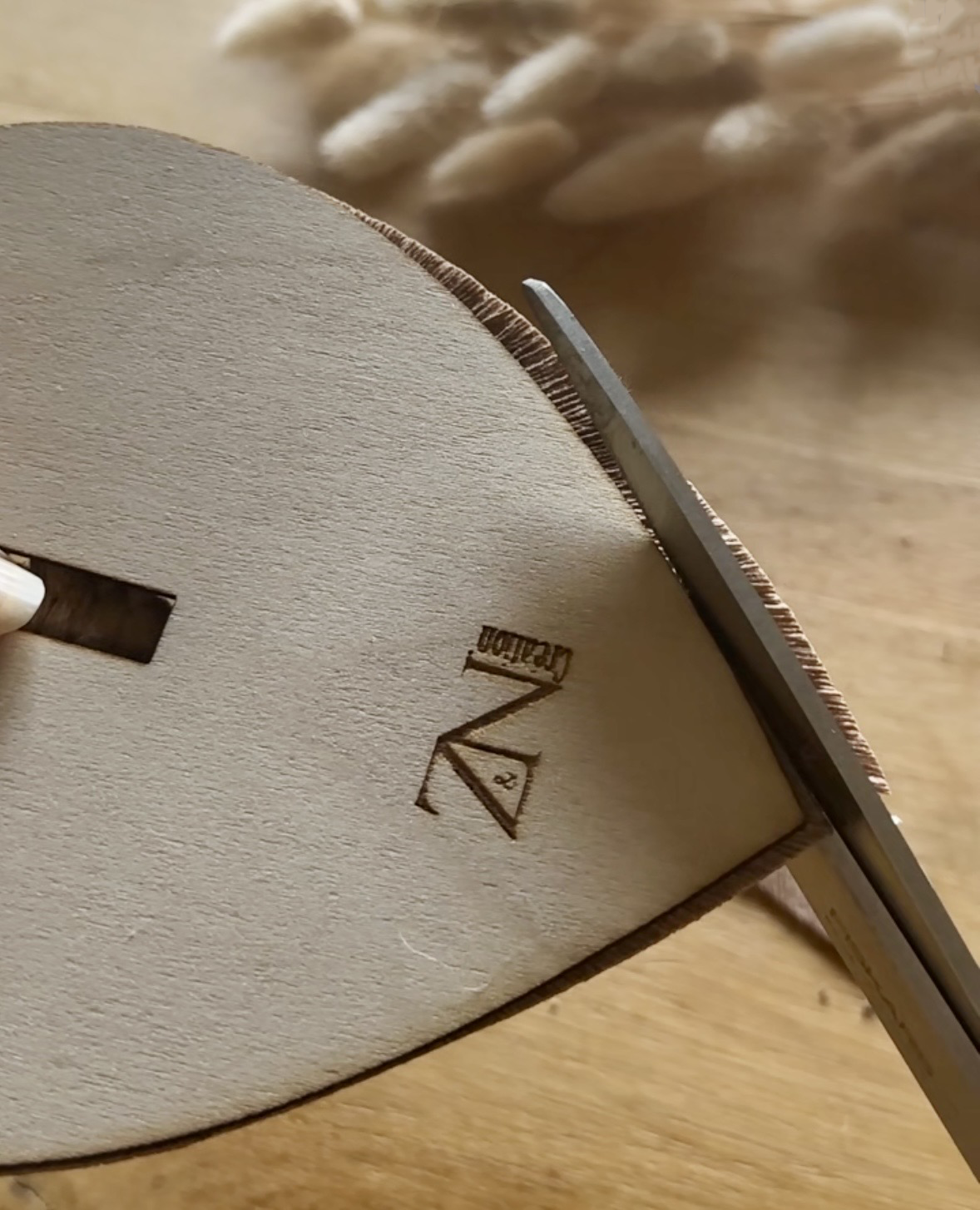 Lot de 3 gabarits de découpe plumes et feuilles en macramé