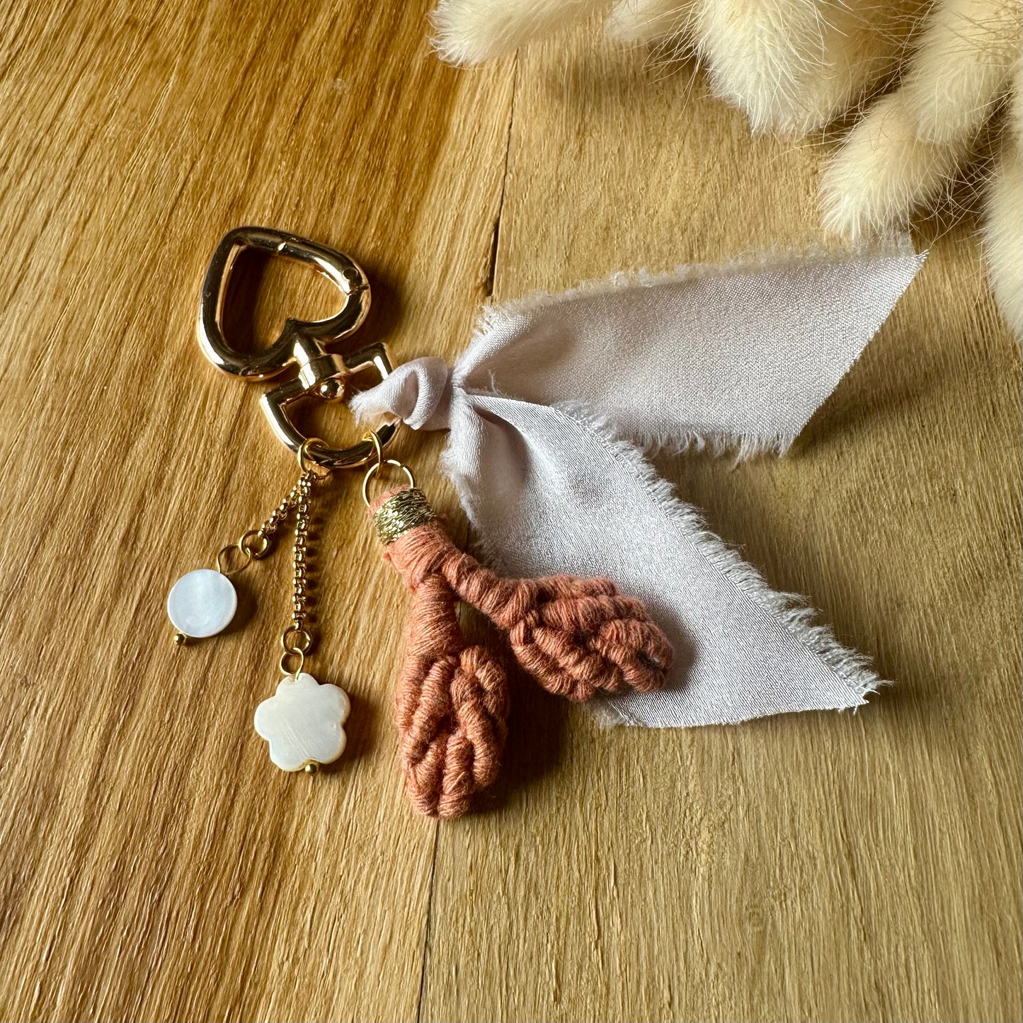 Porte-clé / bijou de sac artisanal