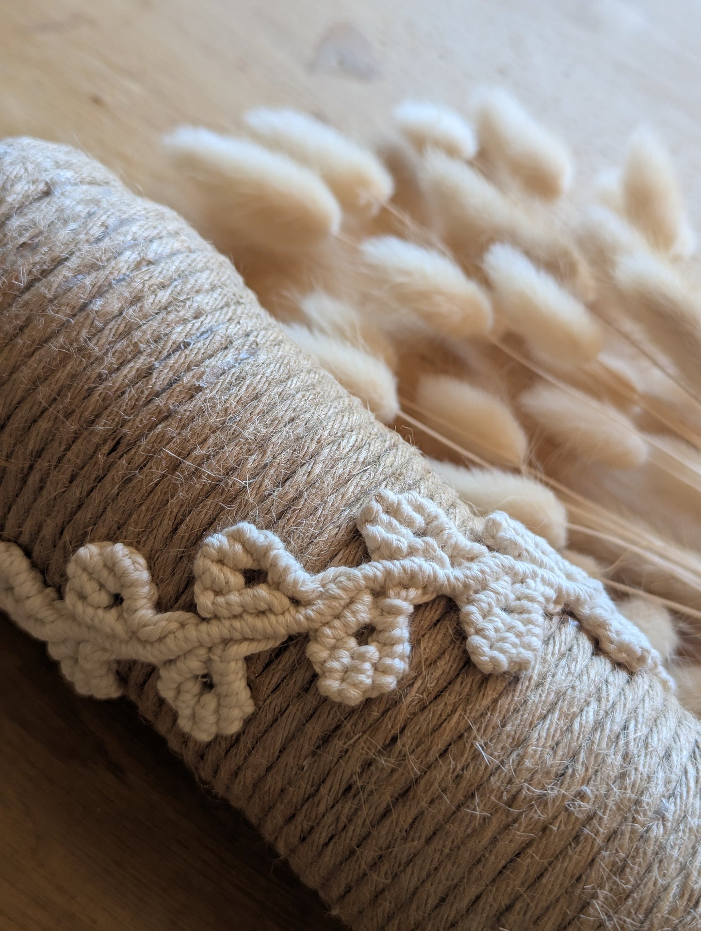 Vase Alya jute et macramé