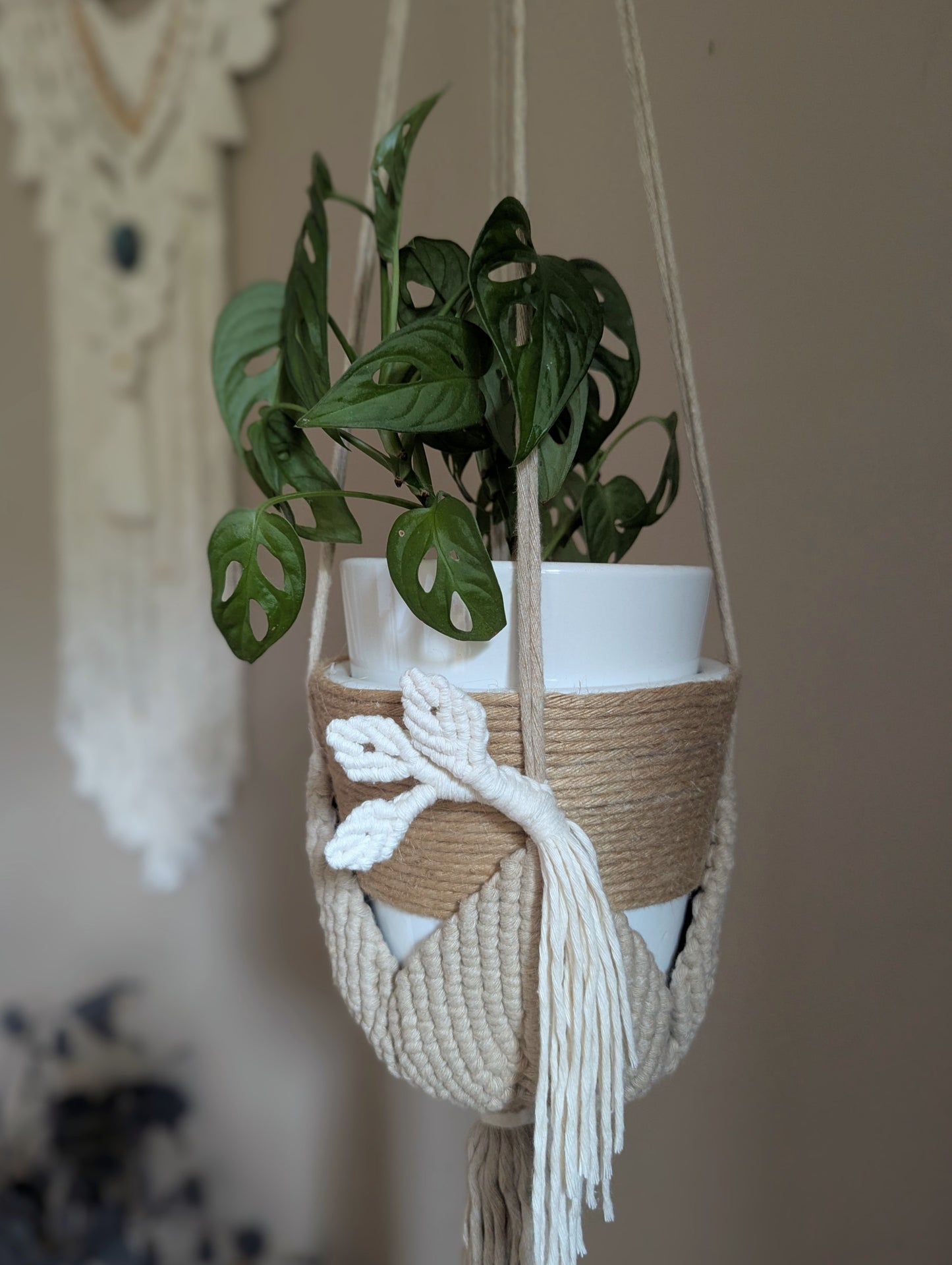 Suspension pour plante en macramé Illyana