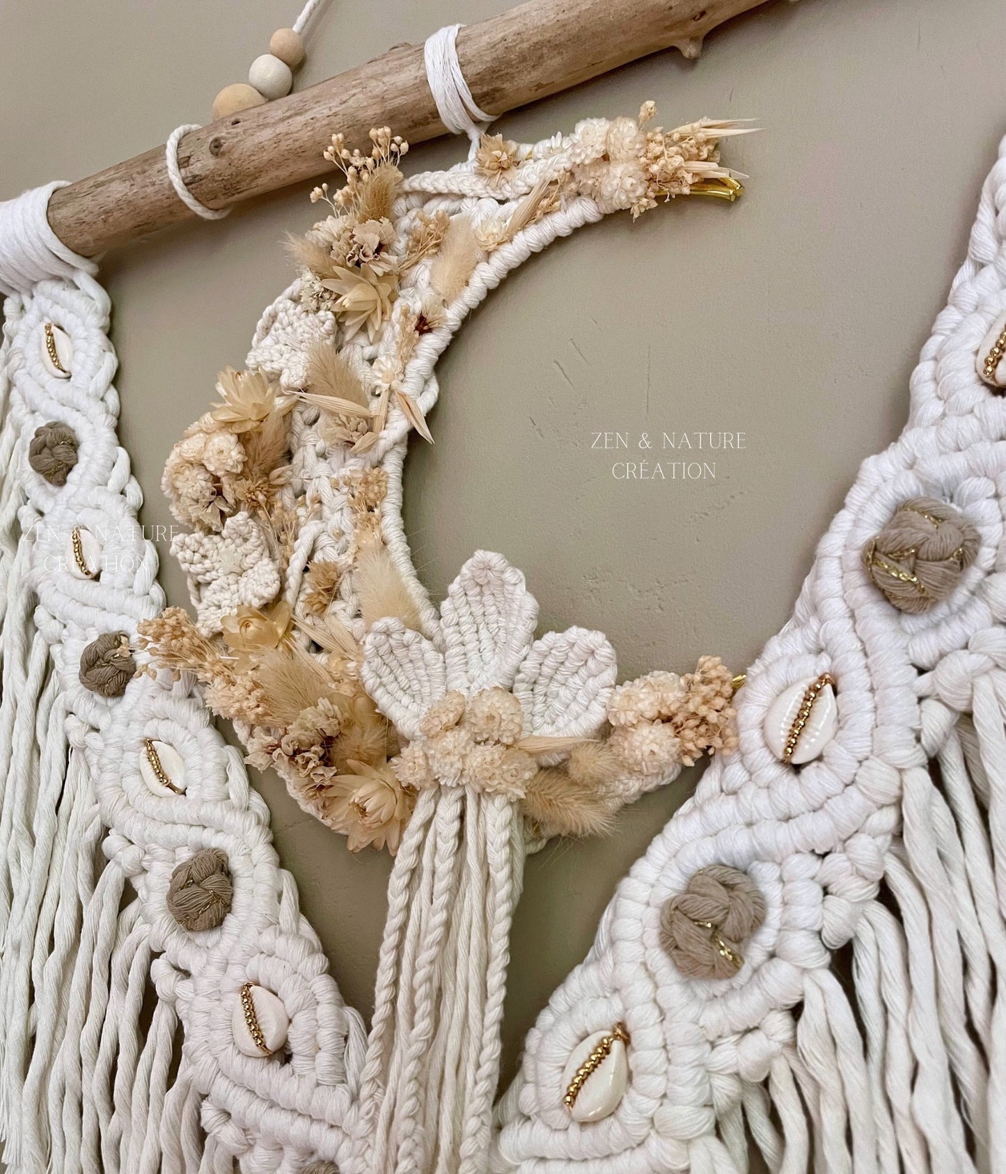Tissage d’art «Sawan» en macramé
