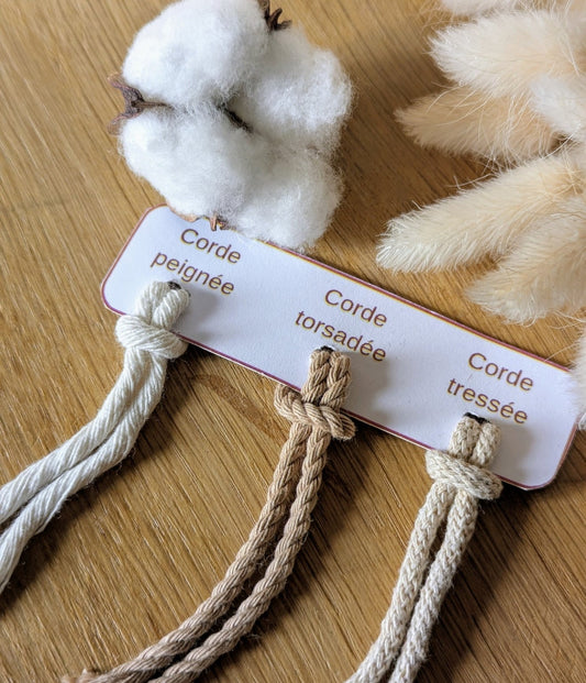 Quel type de cordes pour le macramé?