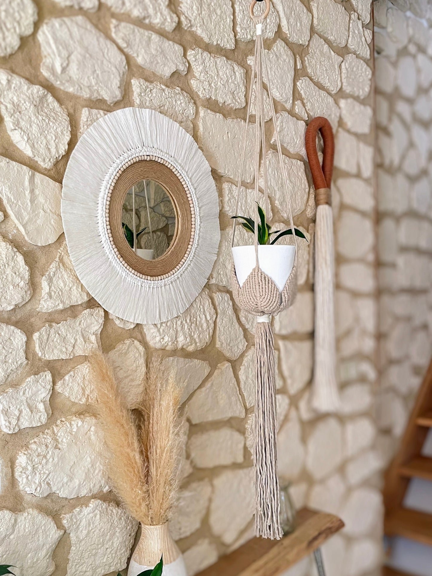 Suspension pour plante en macramé Illyana