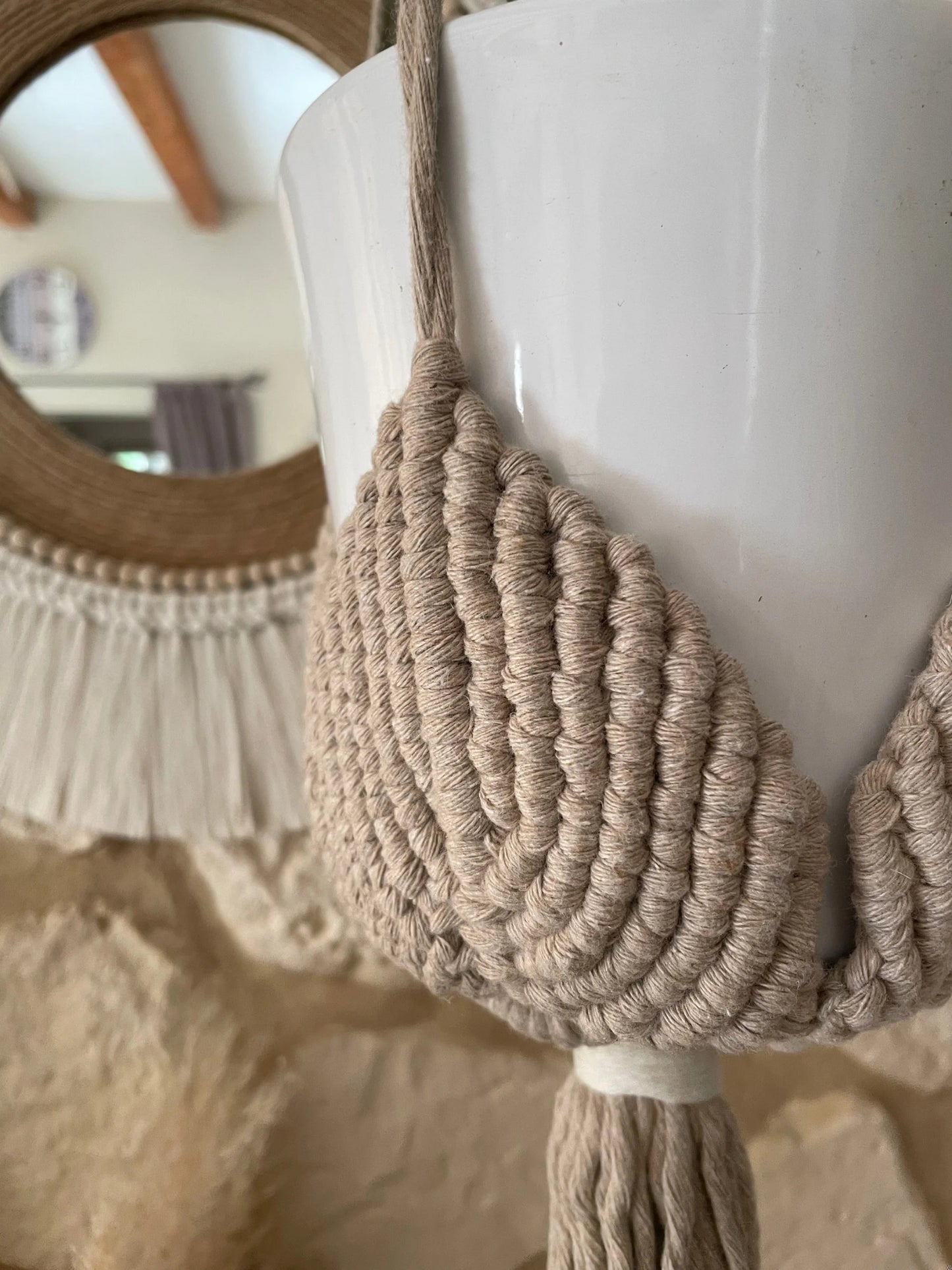 Suspension pour plante en macramé Illyana