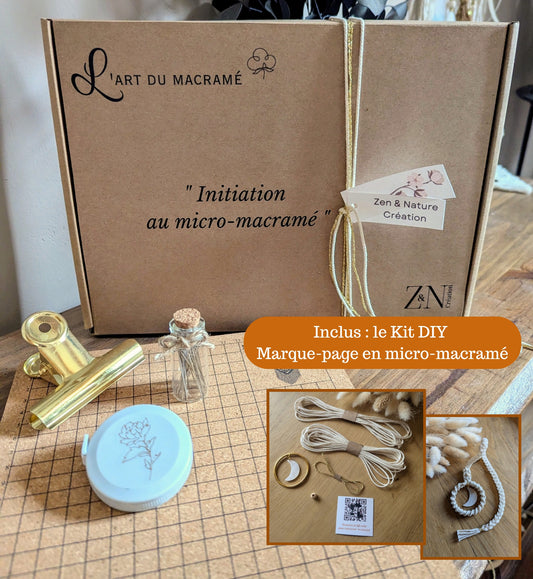 Coffret DIY - L'art du macramé - "Initiation au micro-macramé"