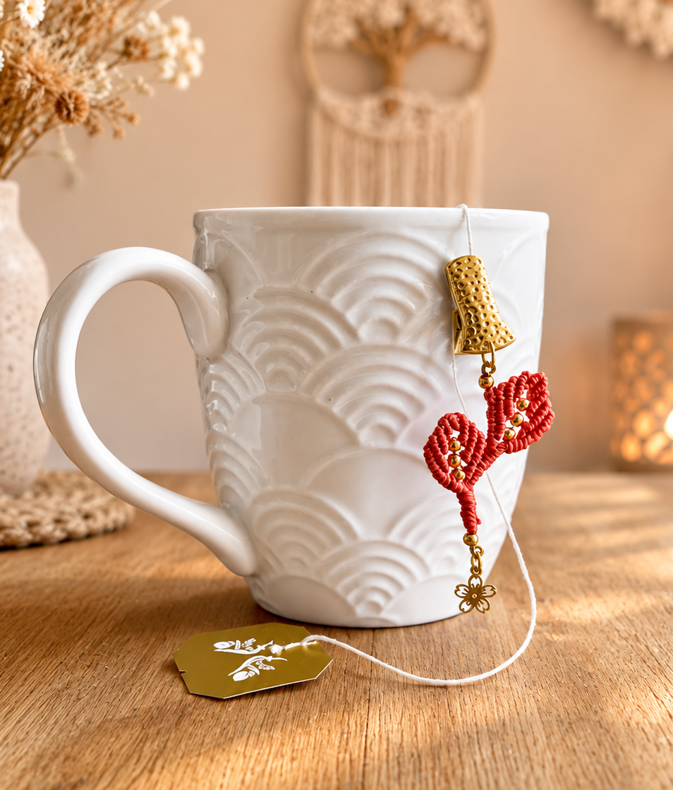 Bijou de Tasse / Lesteur de sachet de Thé (Charm de Sachet) Folia