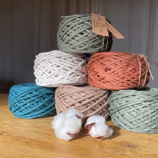 Gamme bobines artisanales de coton peigné 4mm