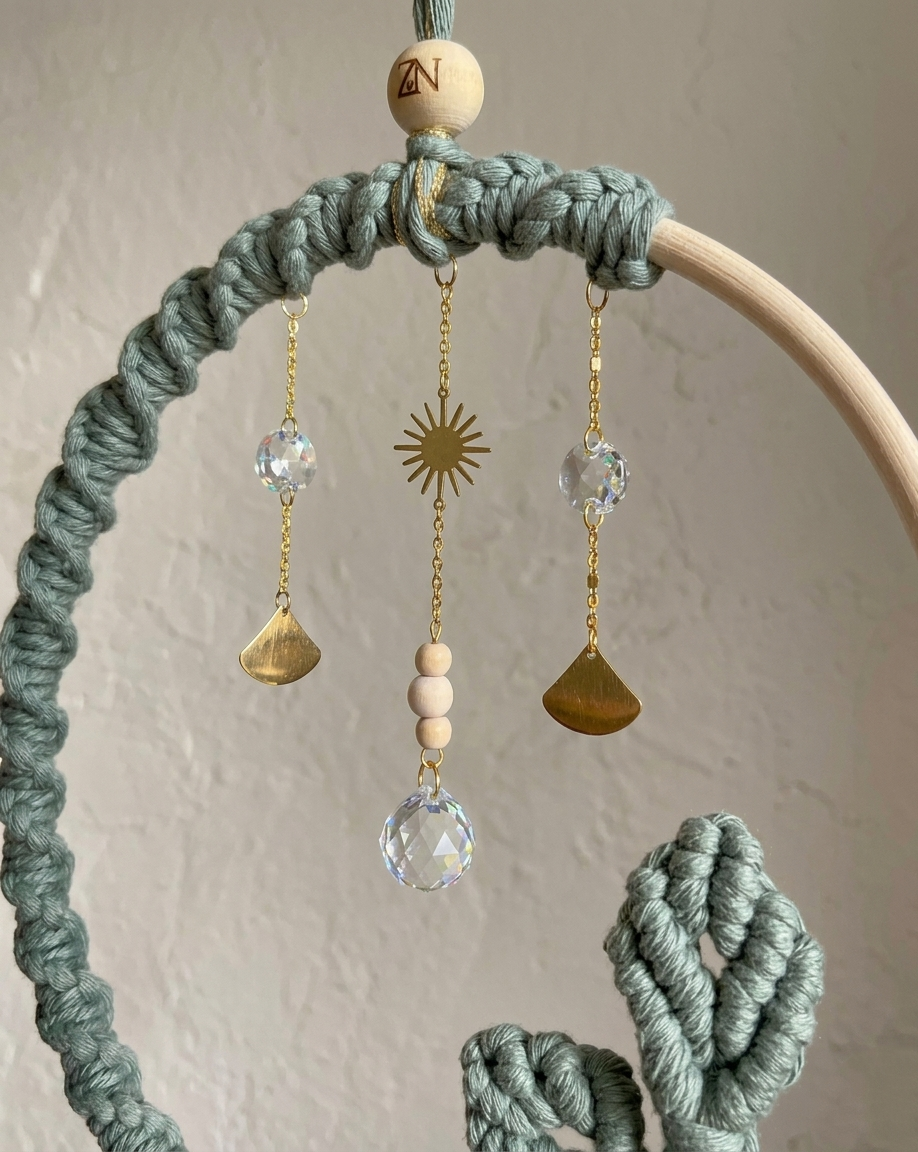 Attrape-soleil XL Nëalia en macramé