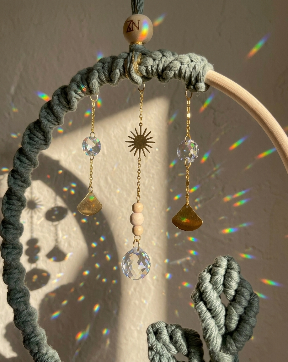 Attrape-soleil XL Nëalia en macramé