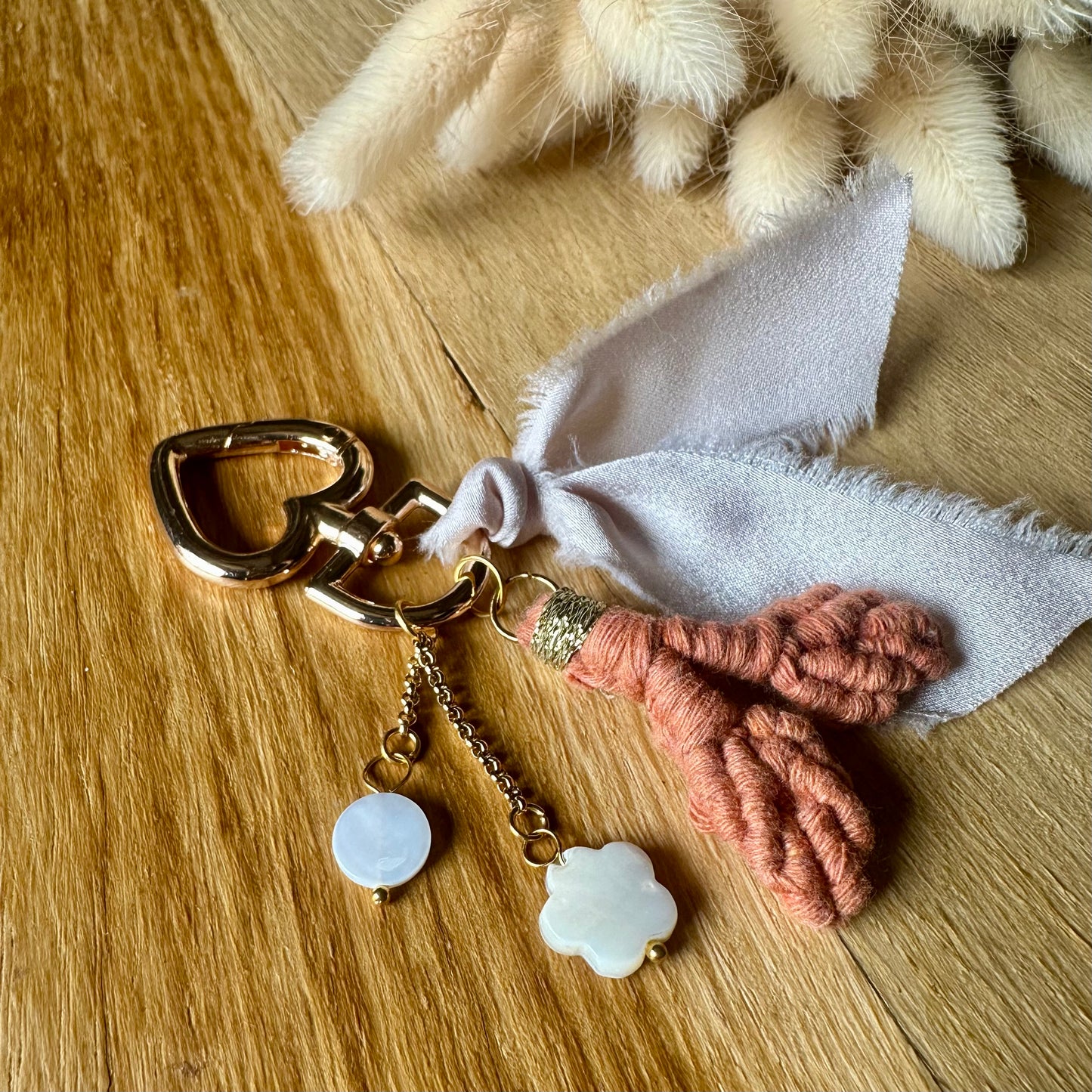 Porte-clé / bijou de sac artisanal