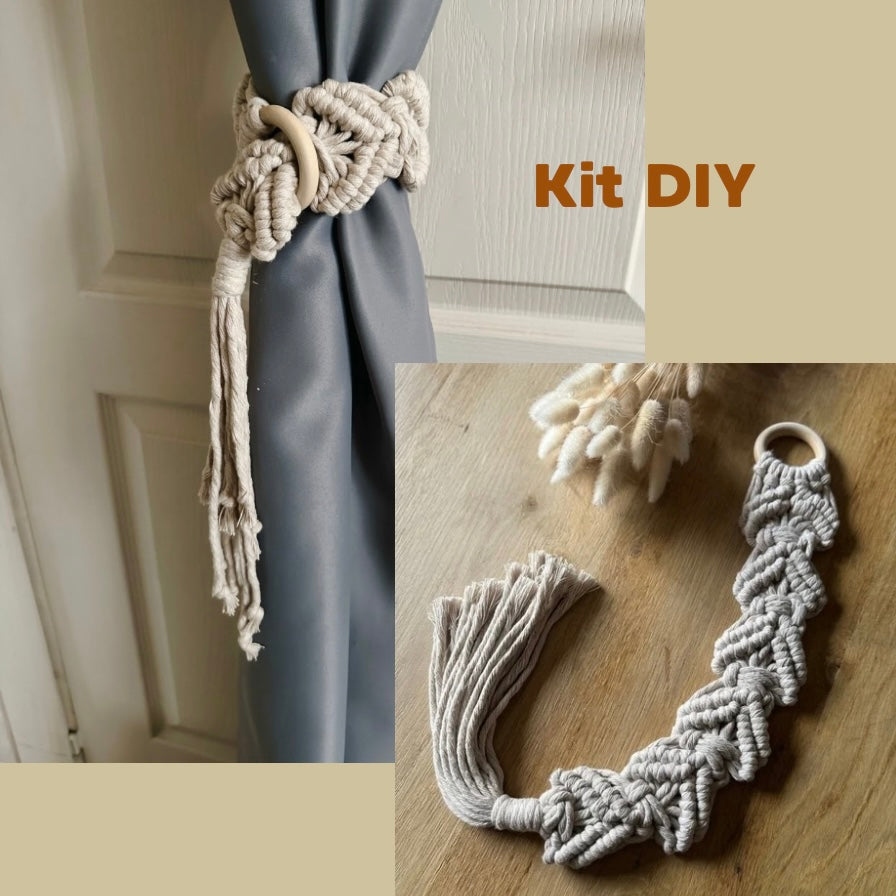 Kit DIY Macramé – Embrasse à Rideau Bohème