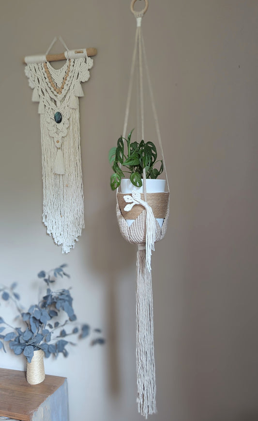 Suspension pour plante en macramé Illyana