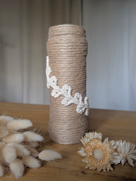 Vase Alya jute et macramé