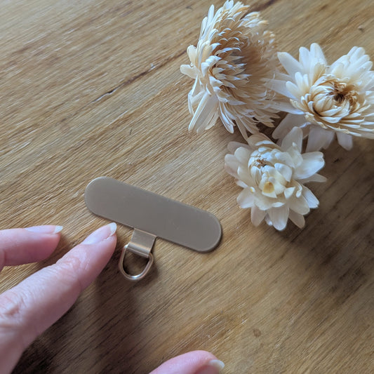 Support pour sangle de téléphone à glisser dans la coque