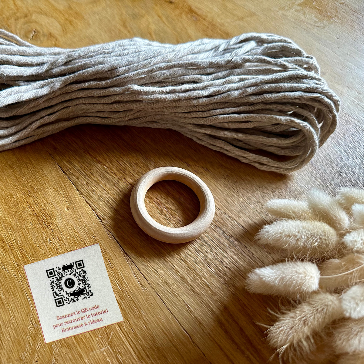 Kit DIY Macramé – Embrasse à Rideau Bohème