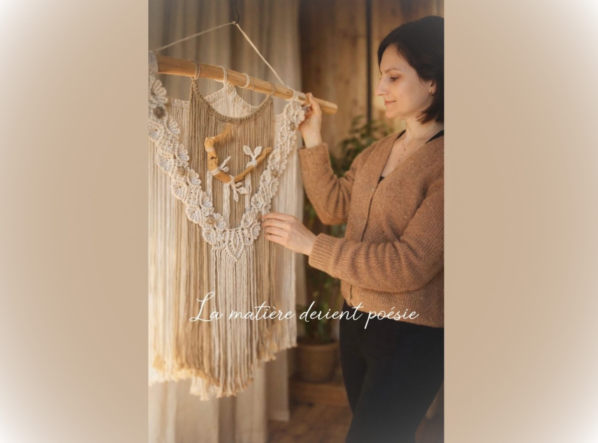 Décorations macramé artisanales kits DIY